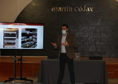 Jorge Pallares, Director de Marketing de BODEGAS MARTÍN CÓDAX, durante su intervención en el seminario